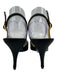 Chanel Shoe Size 39 Black Almond Toe Slingback Gold Buckle Pumps Black / 39