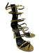 Giuseppe Zanotti Shoe Size 39.5 Gold Patent Gladiator Back Zip Stiletto Pumps Gold / 39.5