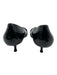 Prada Shoe Size 38 Black Leather Pointed Toe Closed Heel Kitten Heel Pumps Black / 38