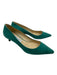 Jimmy Choo Shoe Size 38.5 Green Suede Pointed Toe Kitten Heel closed heel Pumps Green / 38.5
