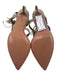 Aquazzura Shoe Size 38.5 Gray Suede Pointed Toe lace up Midi Heel Pumps Gray / 38.5