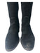 Aquatalia Shoe Size 7.5 Black Suede Neoprene Inner Side Zip Knee High Boots Black / 7.5