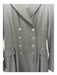 All Saints Size 8 Black Wool Blend Trench Double Breast pocket Coat Black / 8