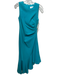 Eliza J Size 4 Teal Green Polyester Sleeveless Darted Side Gather Gown Teal Green / 4