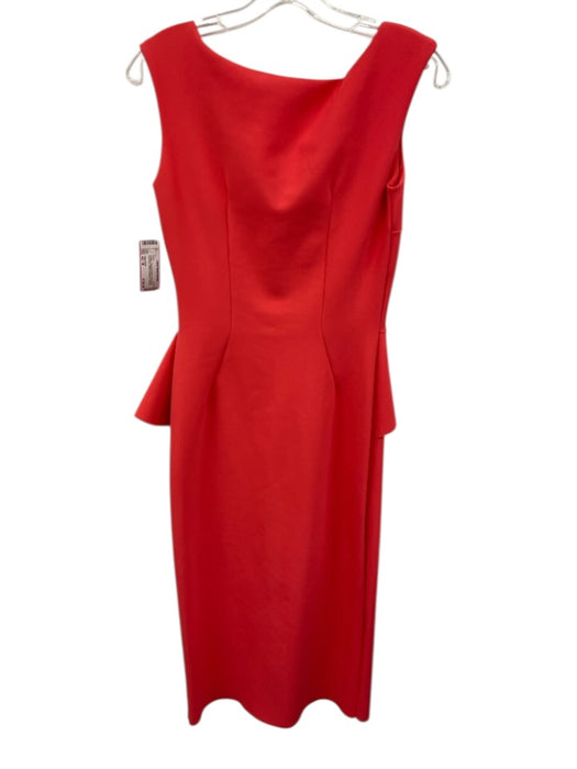 Chiara Boni Size 42 / M Orange Polyamide Blend Sleeveless Boat Neck Dress Orange / 42 / M