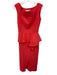 Chiara Boni Size 42 / M Orange Polyamide Blend Sleeveless Boat Neck Dress Orange / 42 / M