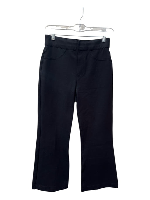 Spanx Size S/P Black Rayon Flat Front Back Pocket Flare Pull On Pants Black / S/P
