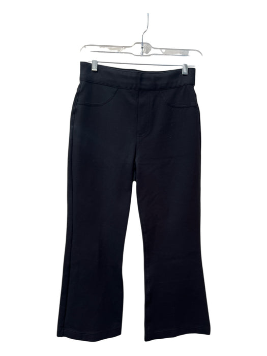 Spanx Size S/P Black Rayon Flat Front Back Pocket Flare Pull On Pants Black / S/P