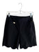Lulu B Size 4 Black Viscose Slit pockets Scalloped Hem Stretch Waist Shorts Black / 4