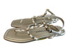 Stuart Weitzman Shoe Size 7.5 Gold Leather Faux Pearl Accent Square Toe Shoes Gold / 7.5