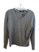 Quince Size Small Gray Cashmere Long Sleeve Heathered V Neck Pull Over Sweater Gray / Small