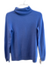 C by bloomingdales Size Small Blue Cashmere Turtle Neck Long Sleeve Sweater Blue / Small