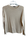 J Mclaughlin Size Small Cream Cotton Blend Long Sleeve Round Neck Top Cream / Small