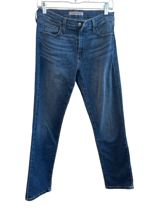 Joes Size 27 Med Wash Cotton Blend Zip Fly Mid Rise 5 Pocket Straight Leg Jeans Med Wash / 27