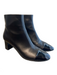 Jeffrey Campbell Shoe Size 7.5 Black Leather Patent Leather Toe Cap Booties Black / 7.5