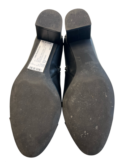 Jeffrey Campbell Shoe Size 7.5 Black Leather Patent Leather Toe Cap Booties Black / 7.5