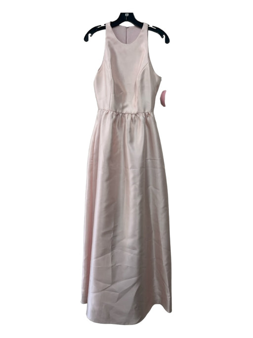 Alfred Sung Size 4L Light Pink Polyester Sleeveless Back Keyhole Gathered Gown Light Pink / 4L