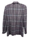Worth Size 4 Purple, Gray, Blue Wool & Silk Plaid Patch Pockets Jacket Purple, Gray, Blue / 4