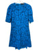 Proenza Schouler Size 10 Turquiose No Fabric Tag 1/2 Sleeve Lace Overlay Dress Turquiose / 10