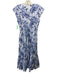Derek Lam 10 Crosby Size M / 8 Blue No Fabric Tag Abstract Print Dress Blue / M / 8
