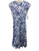 Derek Lam 10 Crosby Size M / 8 Blue No Fabric Tag Abstract Print Dress Blue / M / 8