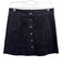 Madewell Size S / 6 Charcoal Black Cotton Blend Denim Snap Button Mini Skirt Charcoal Black / S / 6