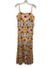 Borgo De Nor Size 14 Light Pink & Multi Cotton Floral Spaghetti Strap Dress Light Pink & Multi / 14