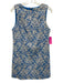 Alice + Olivia Size 6 Blue & White Cotton Blend Floral Sleeveless Back Zip Dress Blue & White / 6