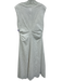 Veronica Beard Size 12 White Cotton Sleeveless Floral Eyelet V Neck Midi Dress White / 12
