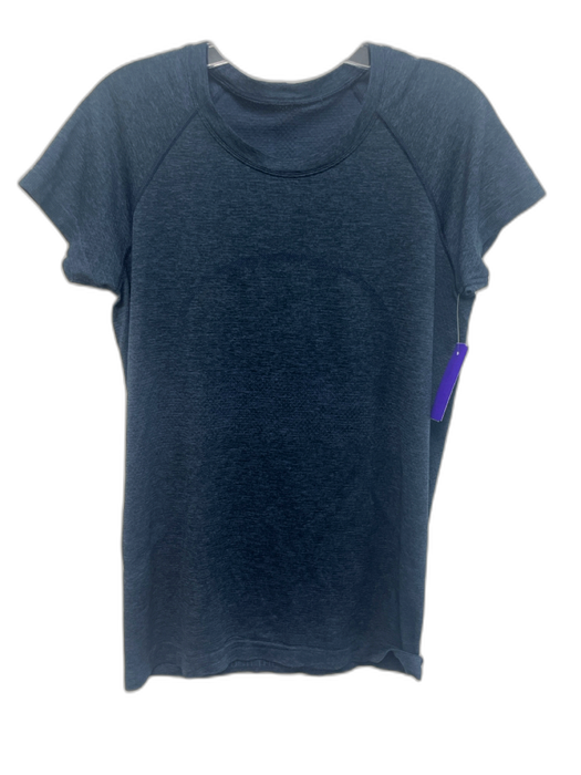 Lululemon Size 10 Dark Blue Short Sleeve Jacquard Top Dark Blue / 10