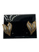 Panetta Gold & Silver Tone Metal Crystal Embellishments double leaf Earrings Gold & Silver Tone