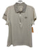 Peter Millar Size L Cream Polyester Blend Short Sleeve Zip Polo Top Cream / L