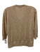 Ann Mashburn Size L Sand Beige Linen 3/4 Sleeve V Neck Cardigan Sand Beige / L