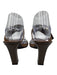 Giuseppe Zanotti Shoe Size 38 Brown Leather Square Toe Gold Buckle Sandals Brown / 38