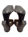 Giuseppe Zanotti Shoe Size 38 Brown Leather Square Toe Gold Buckle Sandals Brown / 38