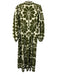 Farm Rio Size XS Cream White & Green Rayon Blend Long Balloon Sleeve Dress Cream White & Green / XS