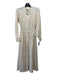 Cleobella Size XS Cream Cotton Metallic Thread Striped Smocked Dress Cream / XS