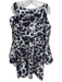 Chiara Boni Size M / 48 Taupe & Cream Polyamide Blend ikat animal print Dress Taupe & Cream / M / 48
