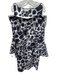 Chiara Boni Size M / 48 Taupe & Cream Polyamide Blend ikat animal print Dress Taupe & Cream / M / 48