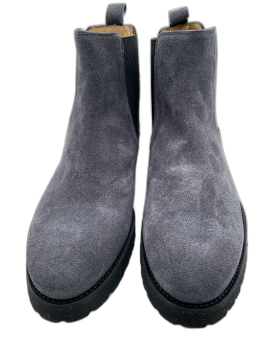 Ann Mashburn Shoe Size 41 Gray Suede Lug sole Ankle Chelsea Booties Gray / 41