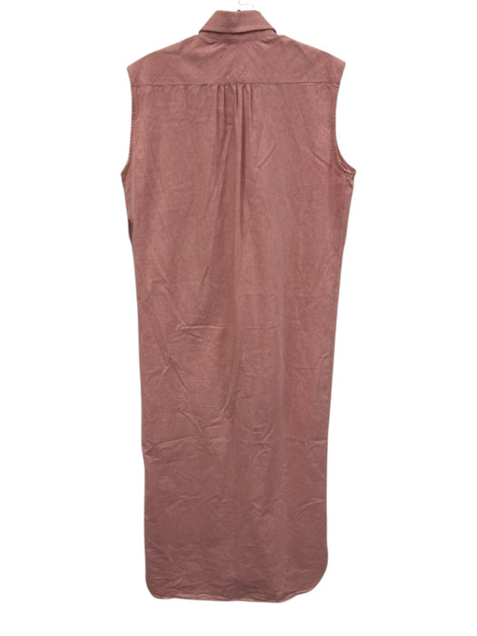 Billy Reid Size Large Faded Red Cotton Blend Sleeveless Embroidered Midi Dress Faded Red / Large