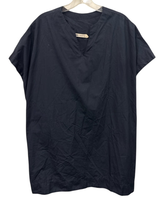 SBJ Austin Size One Size Navy Blue Cotton Cap Sleeve Pockets Dress Navy Blue / One Size