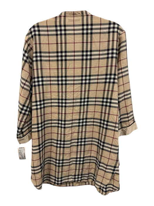 Burberry London Size Medium Beige, Black, Red Cotton Long Sleeve Plaid Top Beige, Black, Red / Medium