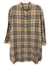 Burberry London Size Medium Beige, Black, Red Cotton Long Sleeve Plaid Top Beige, Black, Red / Medium