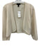Saks Fifth Ave Size Large Cream White Cashmere Long Sleeve Open Front Sweater Cream White / Large