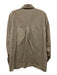 Tibi Size Medium Khaki Beige Cotton Long Sleeve Button Front Collar Top Khaki Beige / Medium