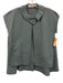 Marni Size 40 Dusty Teal Cotton Cap Sleeve Snap Button Collar Paneled Jacket Dusty Teal / 40