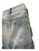 The Attico Size S Light Wash Cotton Denim Cargo Midi Skirt Light Wash / S