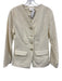 Julia Amory Size S Cream Cotton Corduroy Collarless Blazer Jacket Cream / S