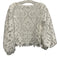 Milly Size S White Polyester Long Sleeve Overlay Top White / S